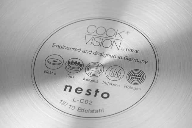 nesto stainless steel pan Ø 28 cm x 5.6 cm, non-stick coating 