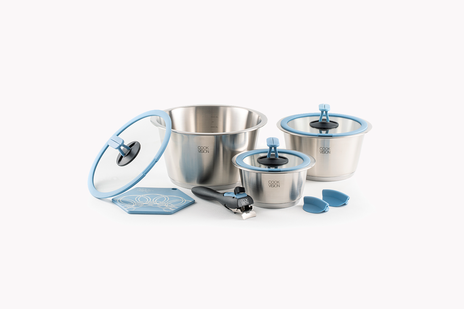 nesto 10-tlg. Topf-Set blau