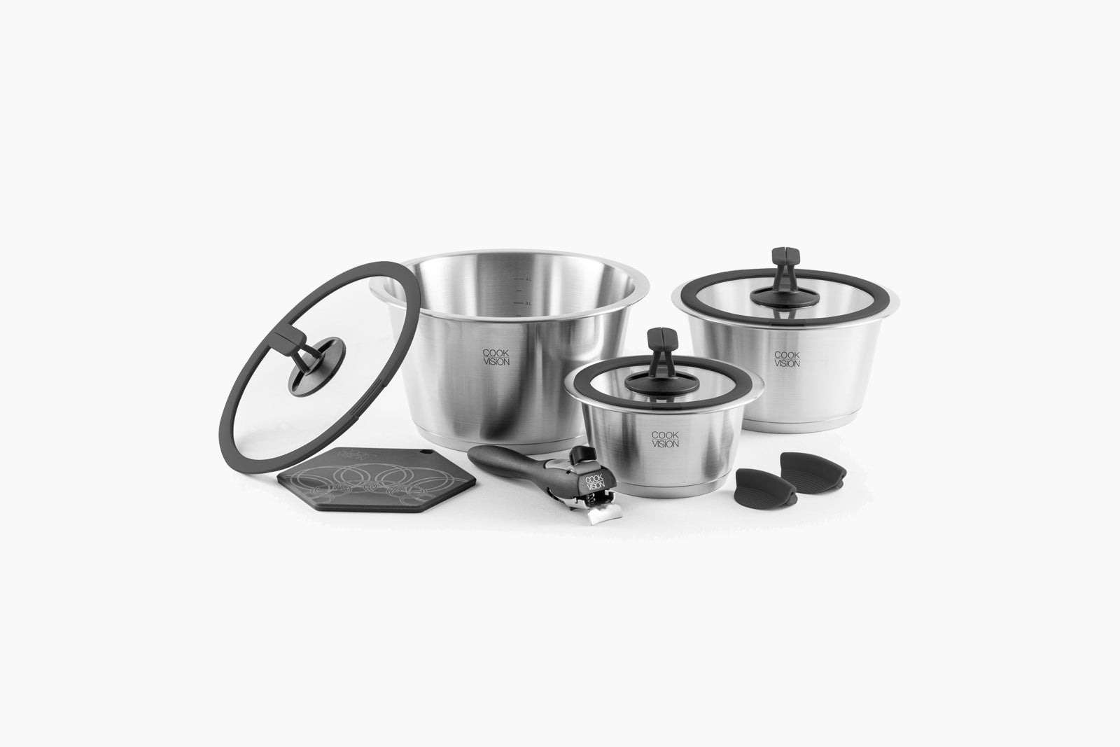 nesto 10-tlg. Topf-Set schwarz