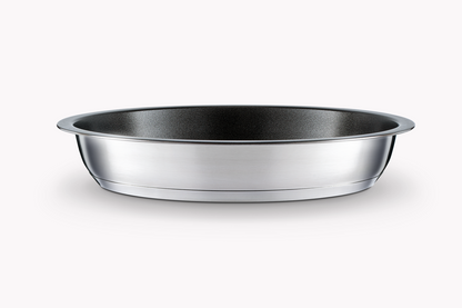 nesto Edelstahl-Pfanne Ø 28 cm x 5,6 cm, antihaft-beschichtet